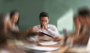 stressed worker